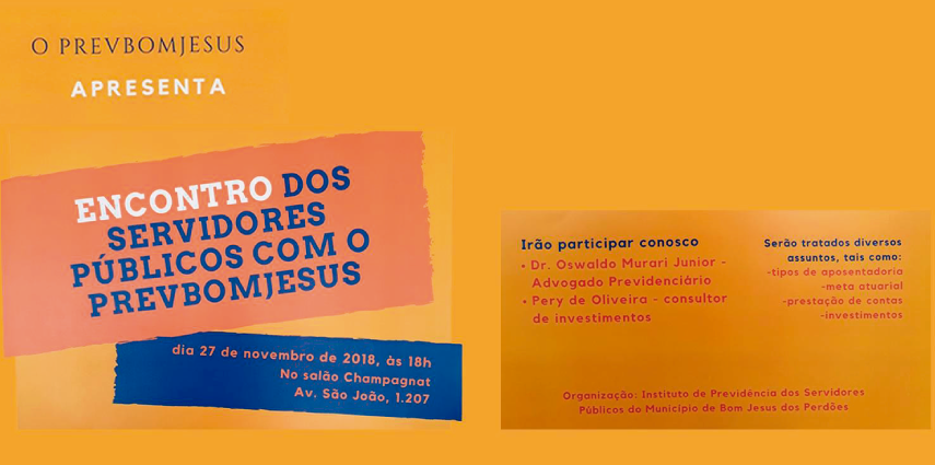 Encontro dos servidores públicos com o PREVBOMJESUS