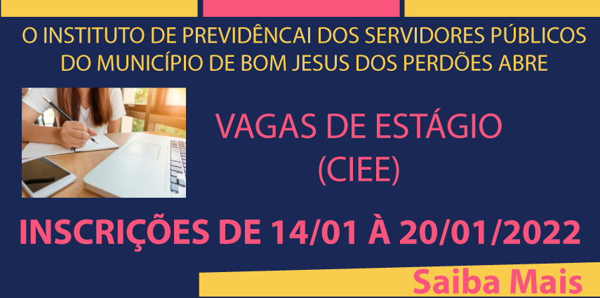 VAGA PARA ESTÁGIO - CIEE